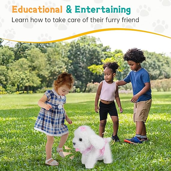Interactive Electronic Plush dog Toy - M&M