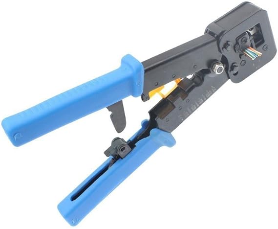 All - in - One Crimper for Pass - Through/EZ/Legacy RJ11/RJ12/RJ45 connectors - M&M