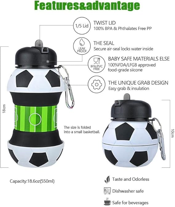 Football Water For Sports, School, Travel, bicycle, Birthday Gifts - M&M