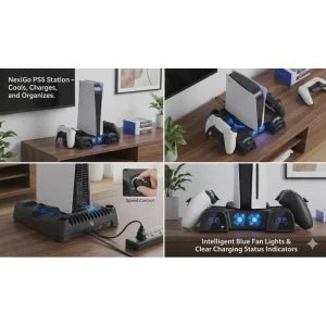 Multifunction Cooling Stand For PS5 and PS5 Slim - M&M
