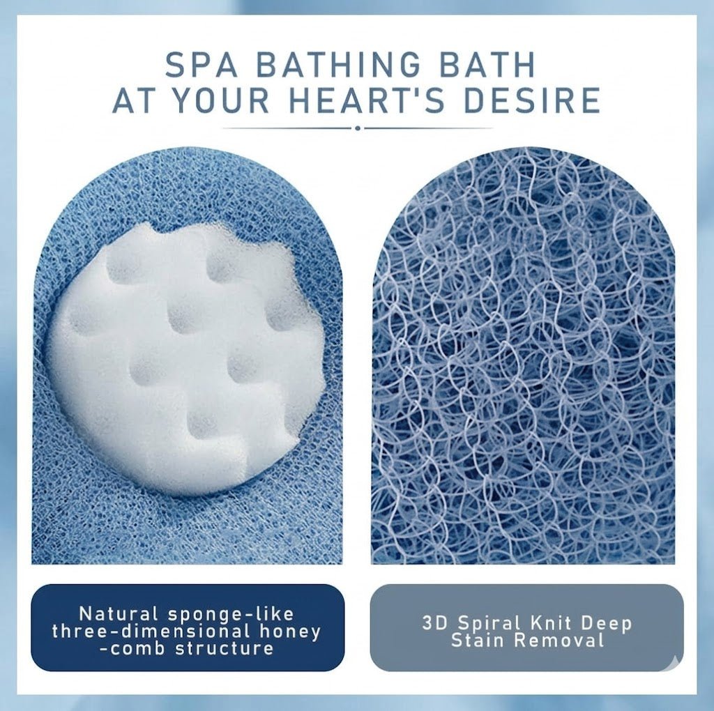 BIGTHREE Bath Ball, 2 - in - 1 Sunflower Suction Cup Bath Ball, Bath Sponge - M&M