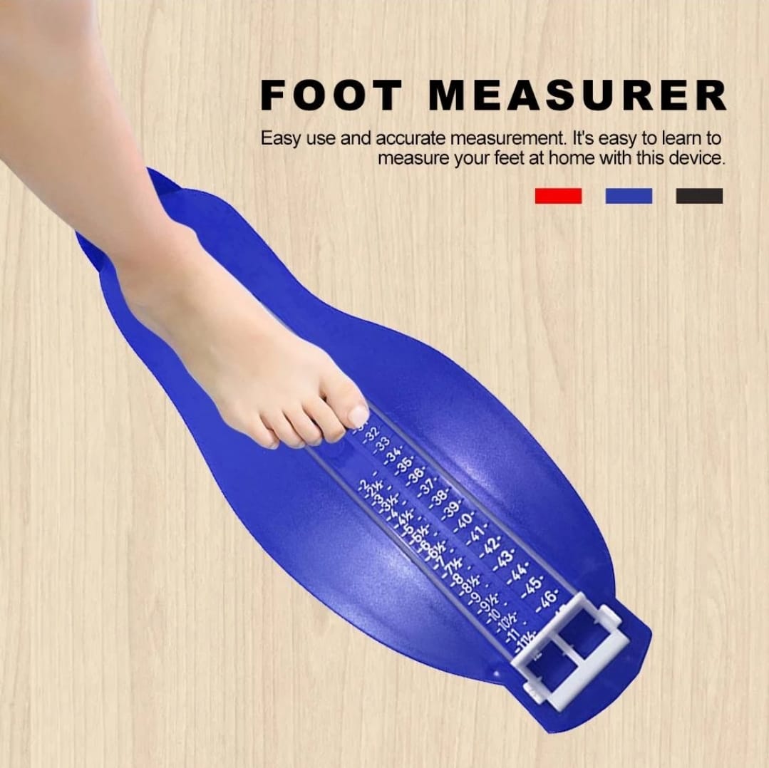 Universal Foot Measuring Device & Shoe Sizer Ruler for Infants, Kids, Men & Women – Accurate Foot Measurement Tool for Standard Shoe Sizes 8 - 52 - M&M