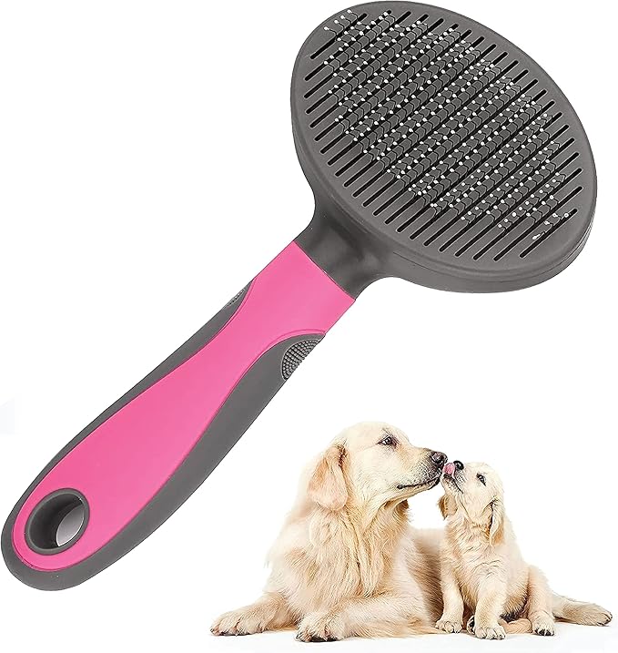 The Bees Knees Pet Hair Removal Brush Cat Grooming Comb Soft Shedding Brush - M&M