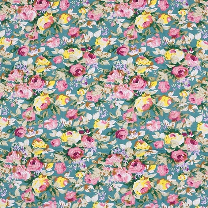 Goodern Fat Quarter Cotton Quilting Fabric Thick Craft Printed Fabric High - M&M