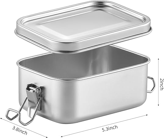 BEFOY Small Stainless Steel Food Storage Containers Set | Reusable Metal - M&M