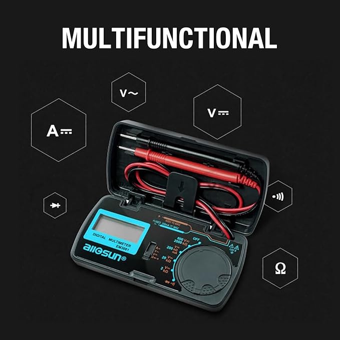 allsun Digital Multimeter/DMM/Multi r Amp/Ohm/Volt Meter/Diode and - M&M