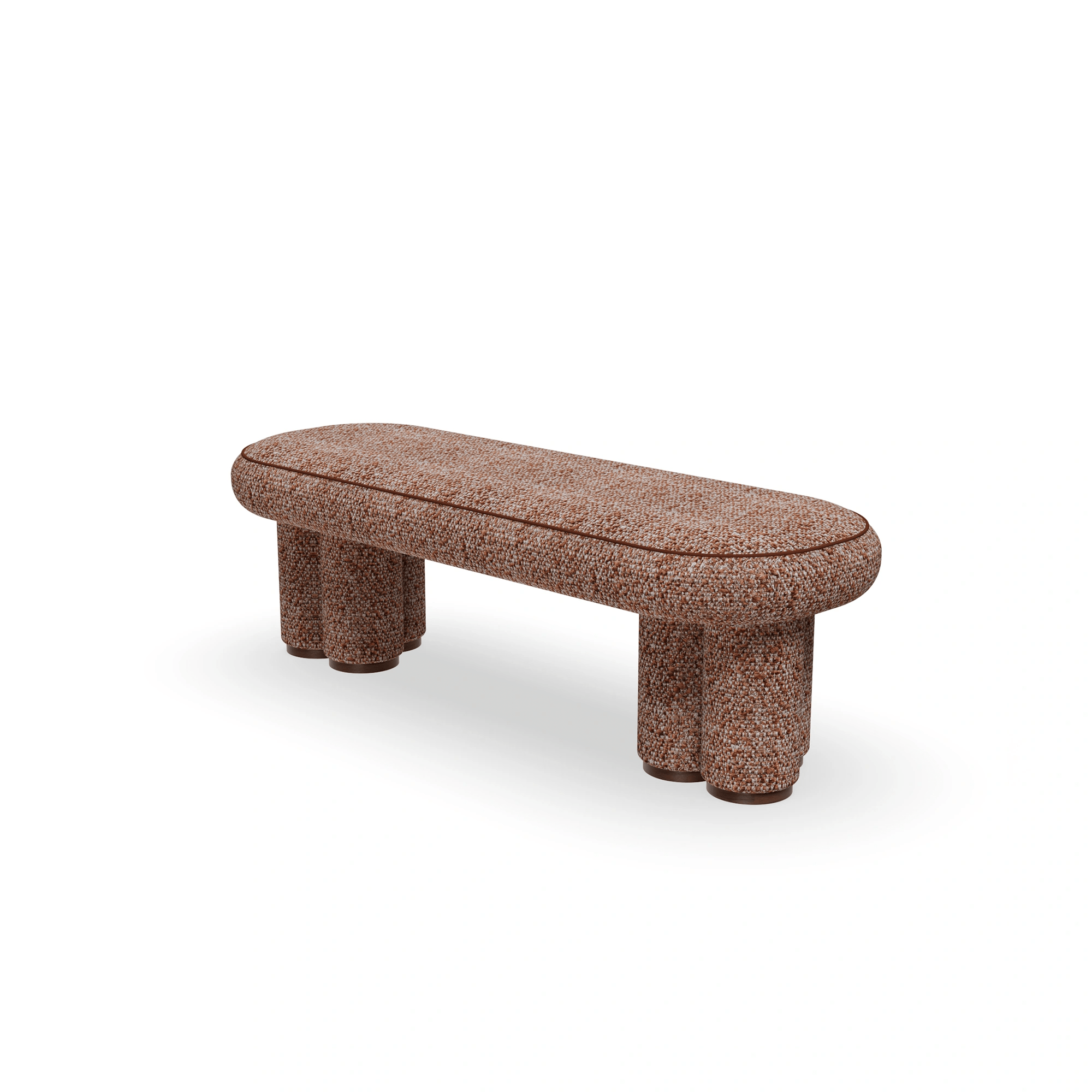 Terra Bench – Handcrafted Sculptural Bouclé | مقعد تيرا – بوكليه نحتي مصنوع يدوياً - M&M