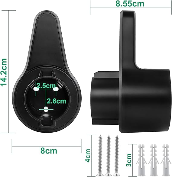 KASTWAVE EV Charger Holder, ABS Waterproof Wall - Mount Electric Vehicle - M&M