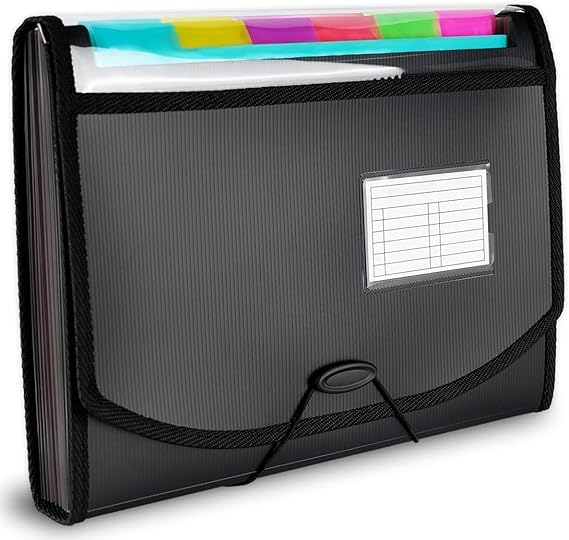 Accordion File Folder with 13 Pockets - M&M