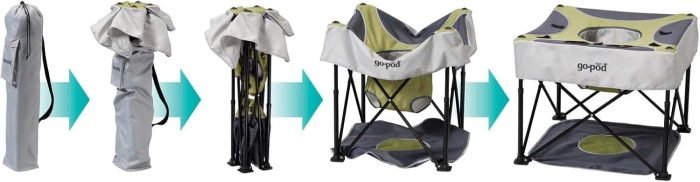 Kidco Eh1663 Go - Pod Sorbet Portable Activity Seat - M&M