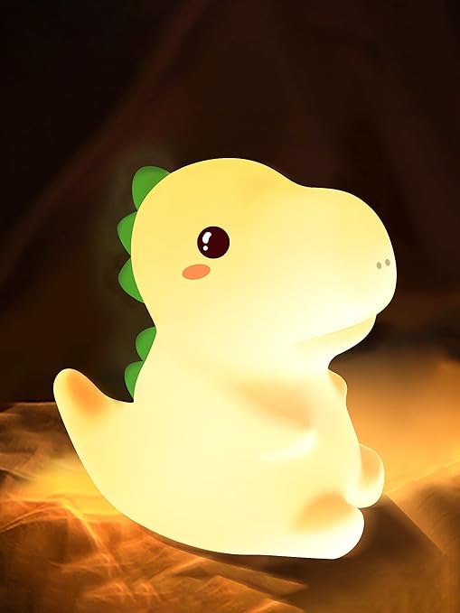 Cute Dinosaur Silicone LED Night Light for Kids - M&M
