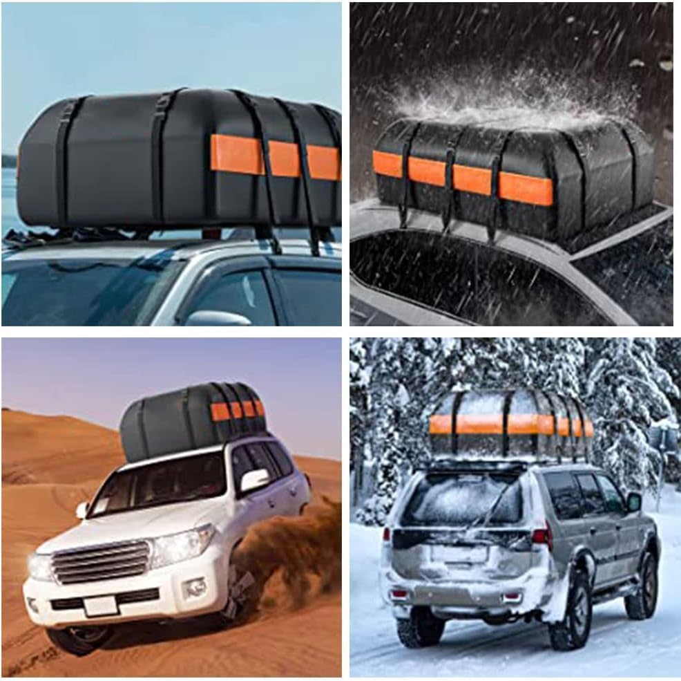 Car Rooftop Cargo Carrier Bag, 21 Cubic Feet 100% Waterproof Heavy Duty Car - M&M