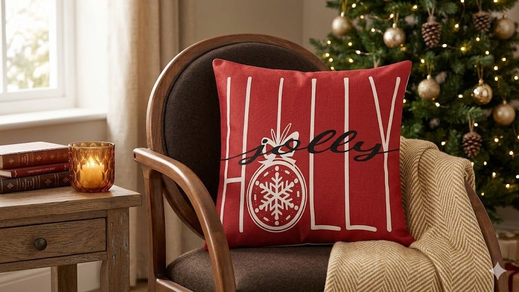 Premium 4 - Pack Christmas Cushion Covers - M&M