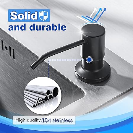 WEWE Built in Soap Dispenser for Kitchen Sink - M&M