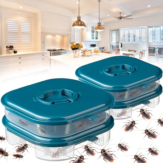 NALACAL Cockroach Trap Double, Roach Killer Indoor Infestation Efficient - M&M
