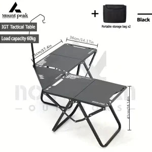 Portable Folding Tactical Outdoor Table with Adjustable Height - M&M