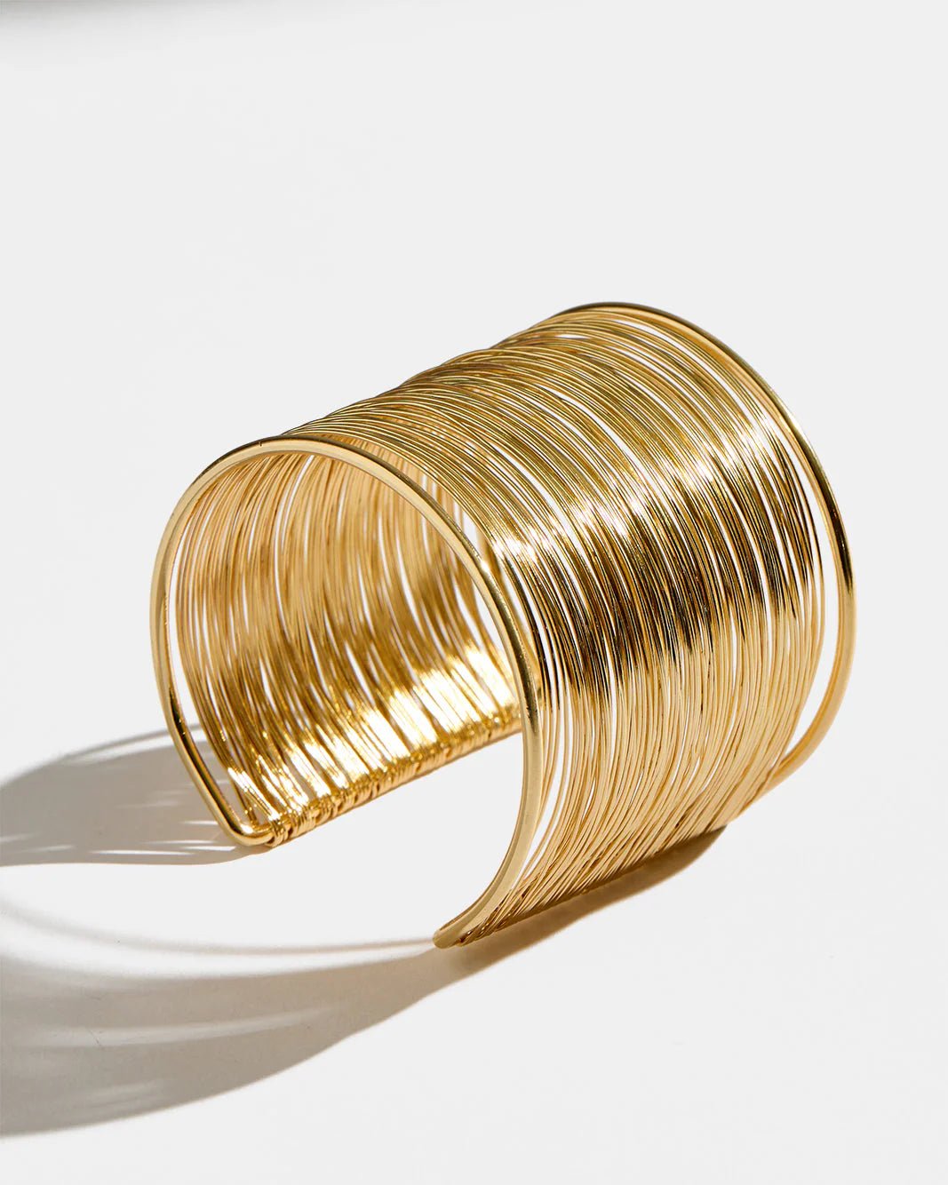 Premium Gold Embellished Cuff Bracelet – Luxury Statement Open Bangle for Women - M&M
