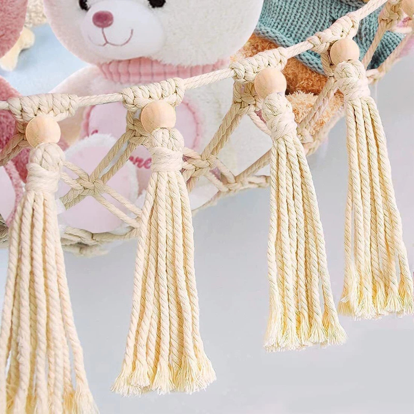 Hammock Bliss Stuffed Animal Net or Hammock，Toy Net Hammock for Stuffed - M&M