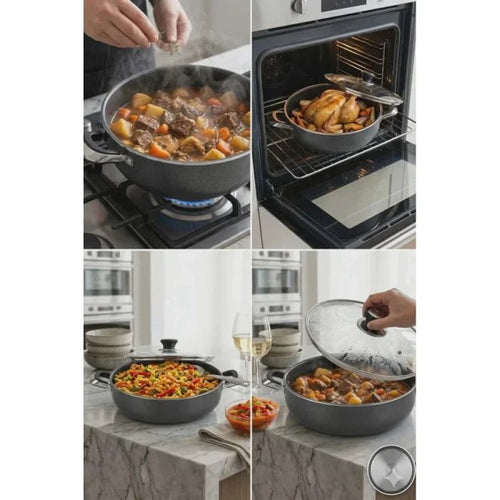 ALPINE CUISINE COOKING POT 34cm Width 7cm Length 5.4L - M&M