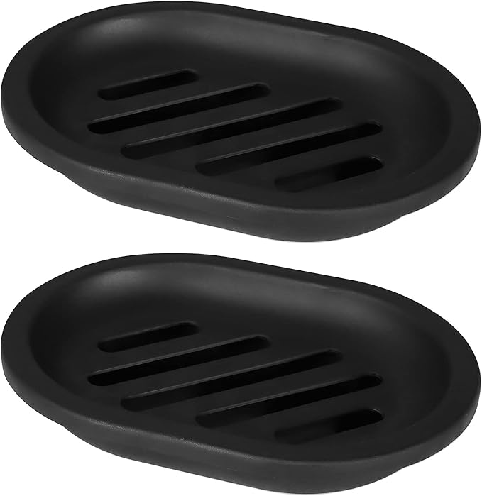 TOPSKY 2 - pack Soap Dish, Soap Holder, Soap Saver, Easy Cleaning, Dry, Stop - M&M