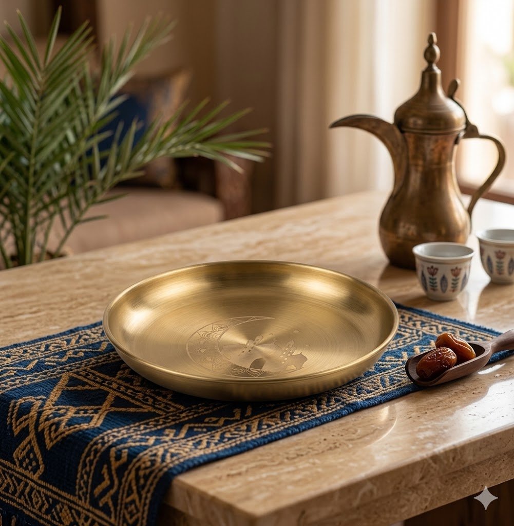 Premium Brushed Gold Serving Plates (4 - Piece Set) - M&M