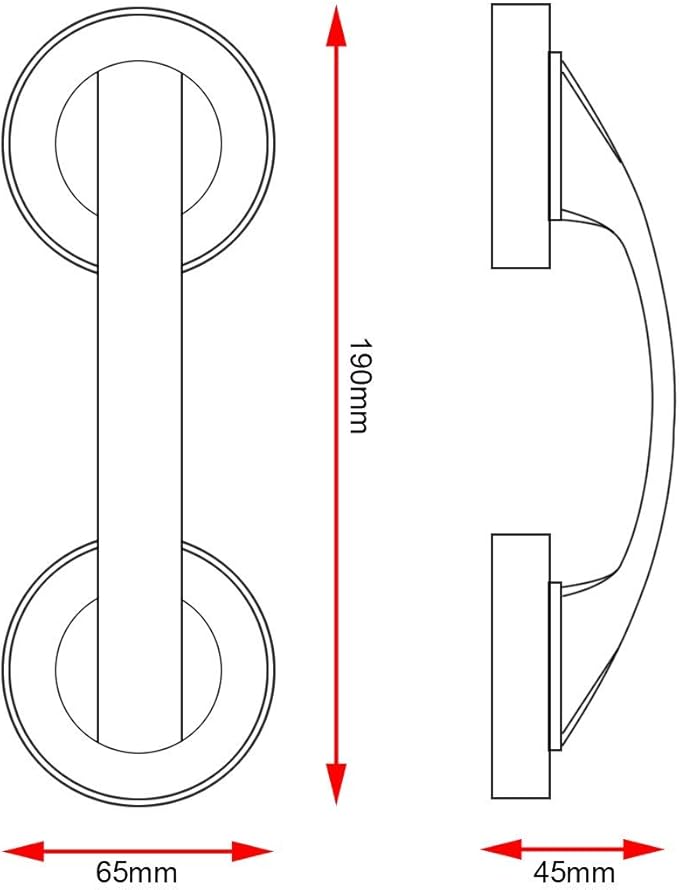 TERRIFI Suction Bathroom Handle - M&M
