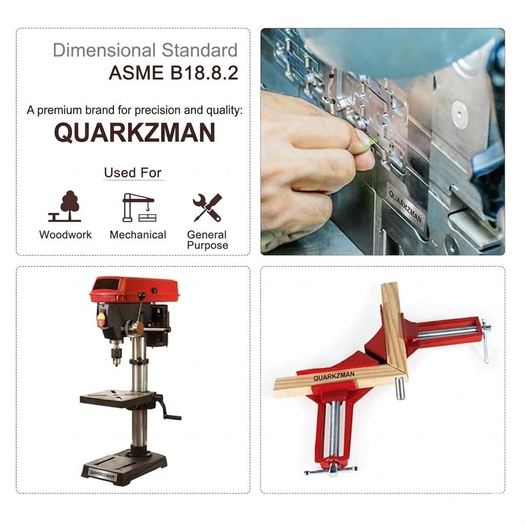 QUARKZMAN 50 - Pack Stainless Steel Dowel Pins (3mm x 25mm) - M&M