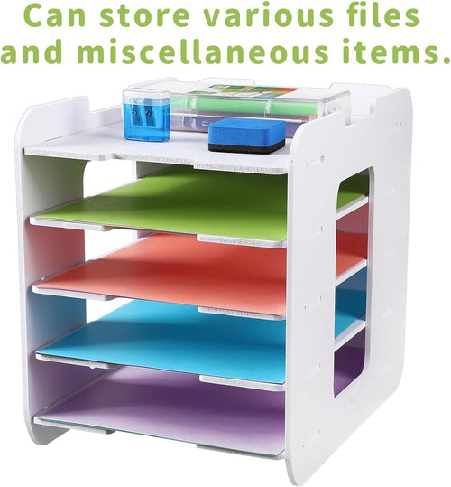 5 Tier Desk Organizer Tray with Drawer and Pen Holder - M&M