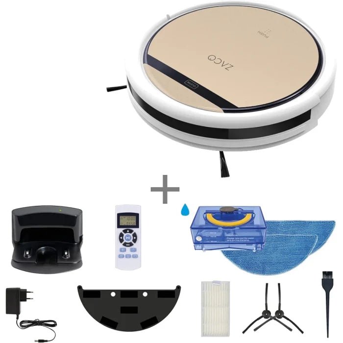 ZACO V5s Pro 2 - in - 1 Robot Vacuum Cleaner & Mop – Auto Cleaning up to 180m², Hard Floors, Drop Sensor | UAE - M&M
