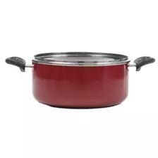 Non - Stick Casserole Stockpot with Tempered Glass Lid - M&M