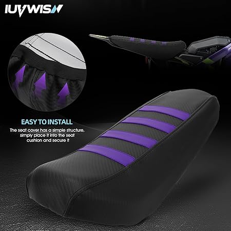 Dirt Bike Seat Cover for Surron Sur Ron Light Bee X/S Electric Bike Purple - M&M