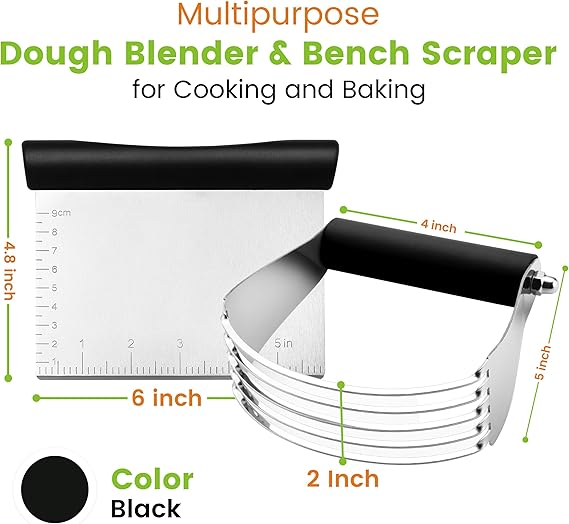 Spring Chef Dough Blender Stainless Steel Pastry Cutter Set - M&M