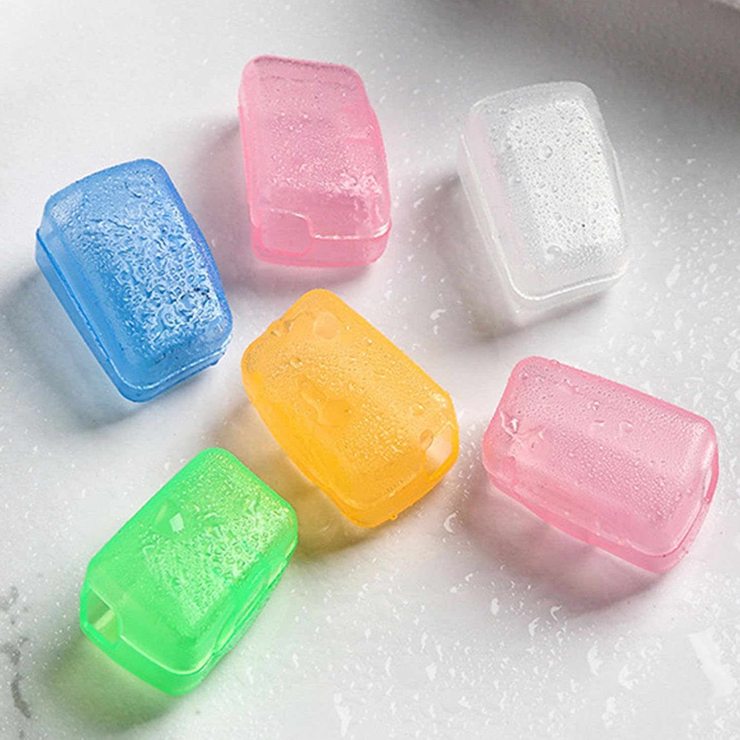 20 Pack Travel Toothbrush Head Covers Toothbrush Protector Cap Brush Pod - M&M