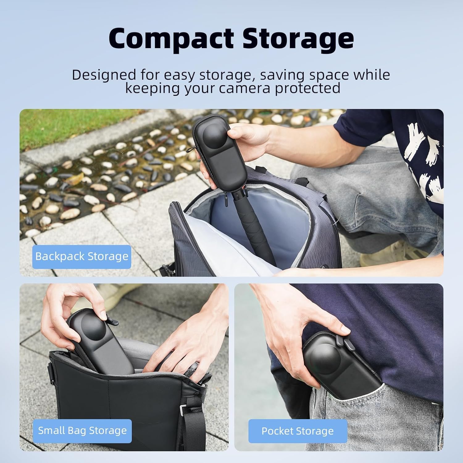 PFUTURE Hard Shell Carrying Case for Insta360 X4/X5 - M&M