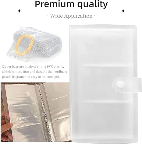 Transparent Jewelry Storage Book - M&M