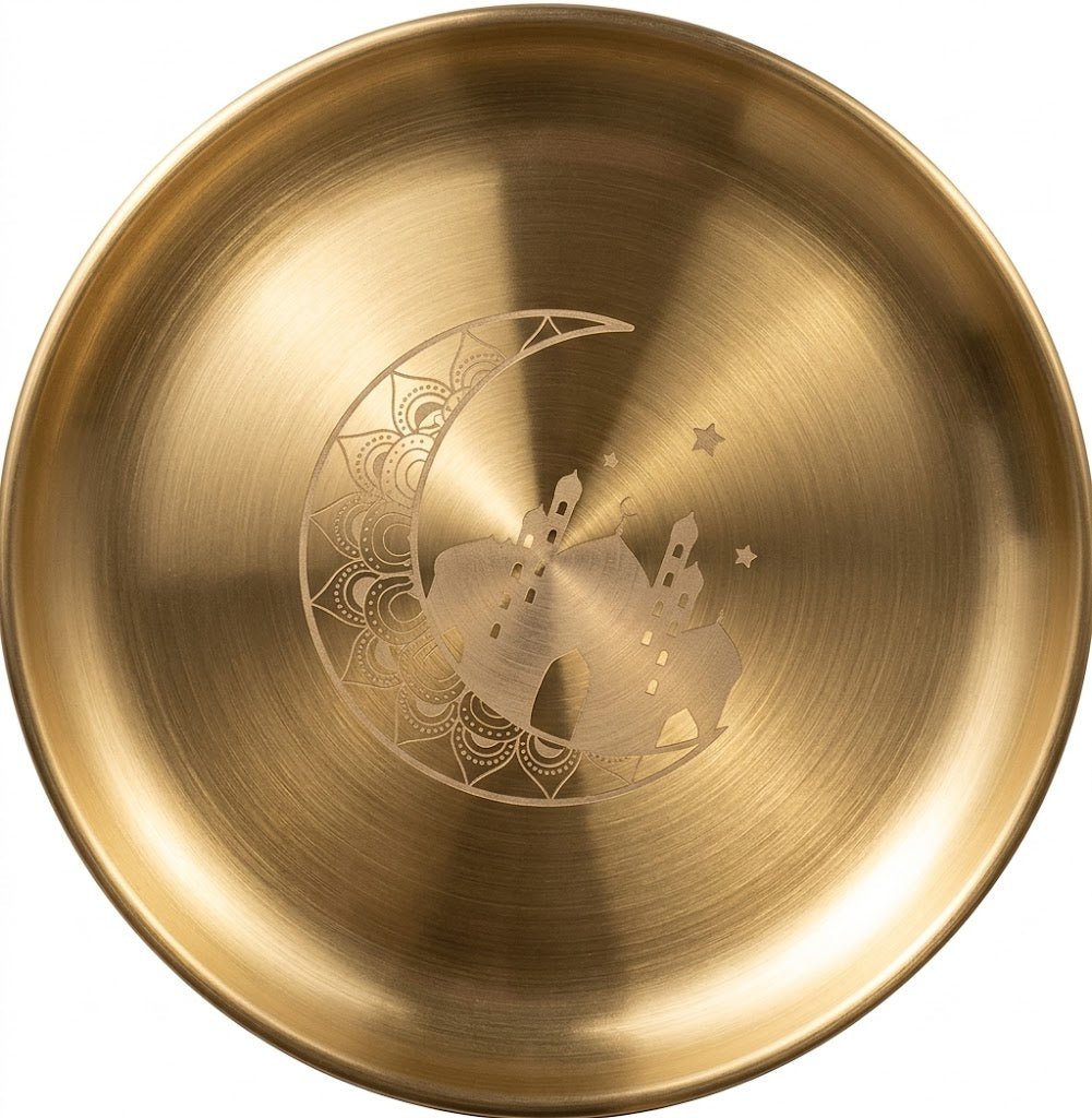 Premium Brushed Gold Serving Plates (4 - Piece Set) - M&M
