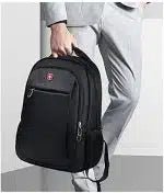 SwissGear Smart School Backpack for Boys / Girls Waterproof Swiss Gear Bag 35 Liters – Black - M&M
