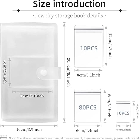 Transparent Jewelry Storage Book - M&M