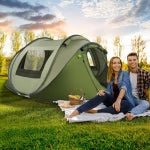 Camping Tent 4 Person Dome Tent Instant Tent for Camping with Waterproof, Windproof, Carry Bag,Lightweight for Camping, Backpacking & Hiking Family Outdoor - M&M