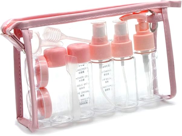 U - HOOME Travel Toiletry Bottles Kit Travel Containers - M&M