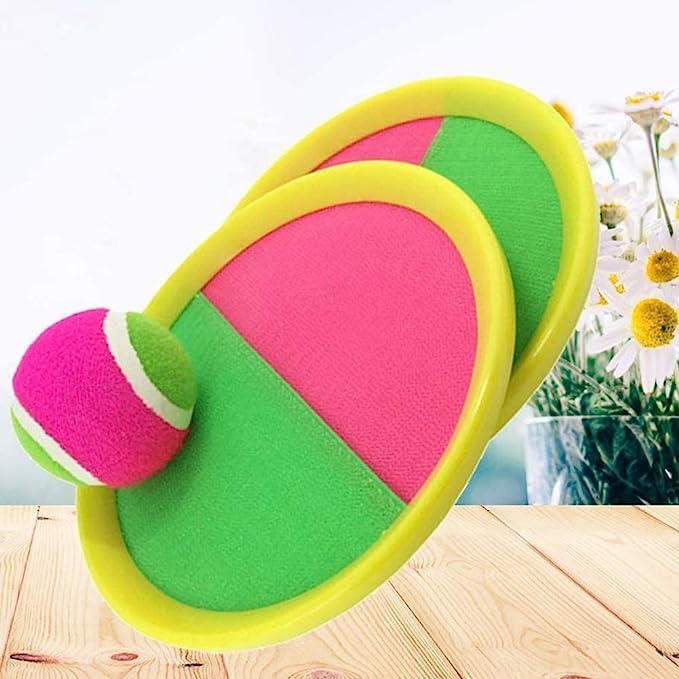 AHLAN Ball Catch Set Game Toss Paddle - M&M