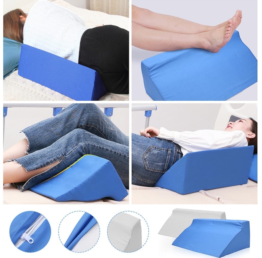 Wedge Pillow Body Positioning – Elevation, Pregnancy, Ankle & Leg Bolster Support - M&M