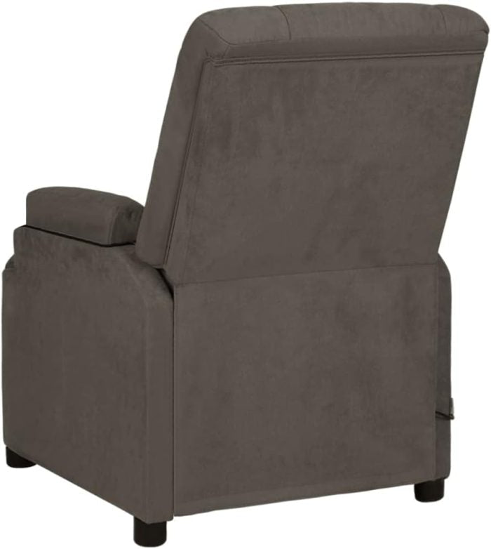 vidaXL Massage chair dark grey faux suede - M&M