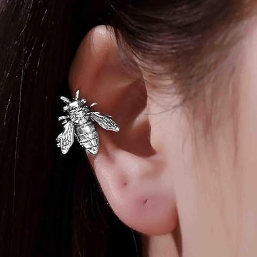 Boho Bee Ear Cuff Earrings Tiny Bee Cartilage Cuff Earring Vintage No - M&M