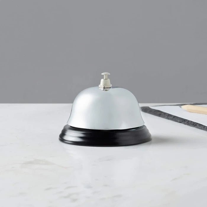 Amazon Basics Metal Call Bell, 8 cm x 8 cm x 5.5 cm - M&M