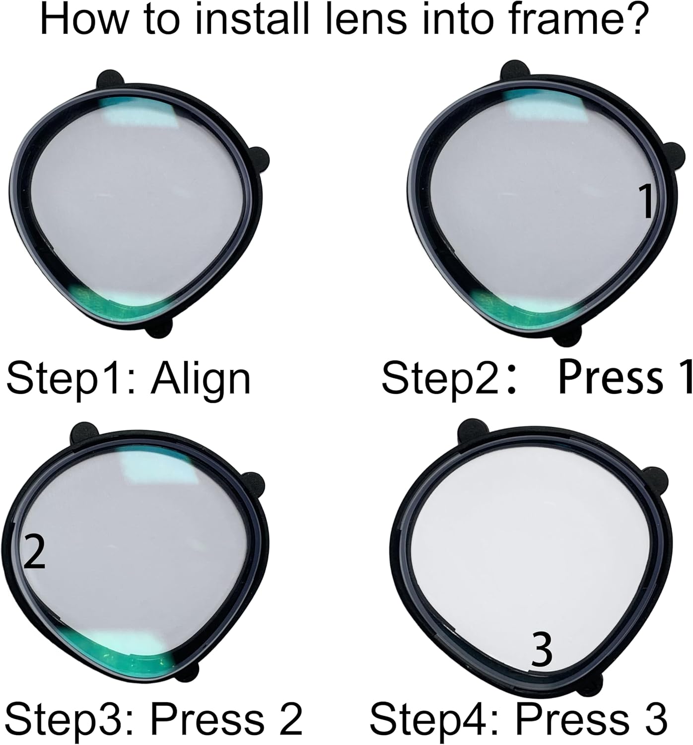 IOOIOO one Pair Lenses Frame(R and L) Without Lens for Other for Meta Quest - M&M