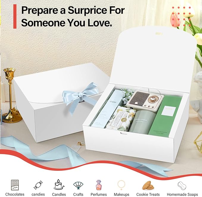 PEKGRIL 15 PCs Gift Boxes with Lids - M&M