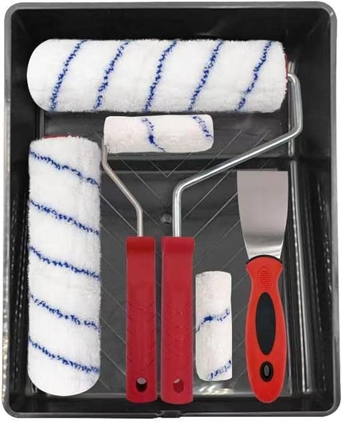 MUMTAZ Paint Roller Set,Lint Free Paint Roller Kit for Walls and Ceilings - M&M