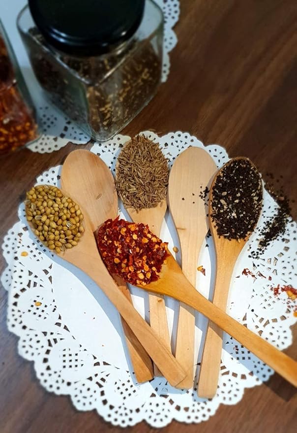 Bambu Cini 3 - Piece Natural Bamboo Kitchen Cooking Spoon Set – Eco - Friendly & Heat Resistant - M&M