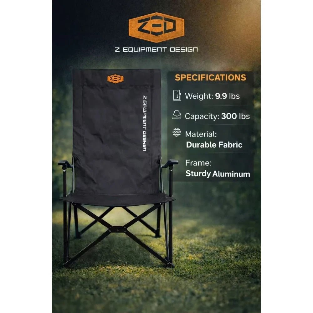 ZED Long Relax Camping Chair – Foldable Outdoor Lounger Chair for Camping, Beach & Picnic | Lightweight & Portabl - M&M